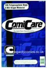 COMICARE Polypro Comic Bags CURRENT Size  (box of 2000) 
